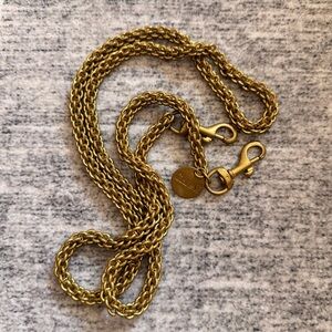 Clare V Brass Crossbody Chain Strap